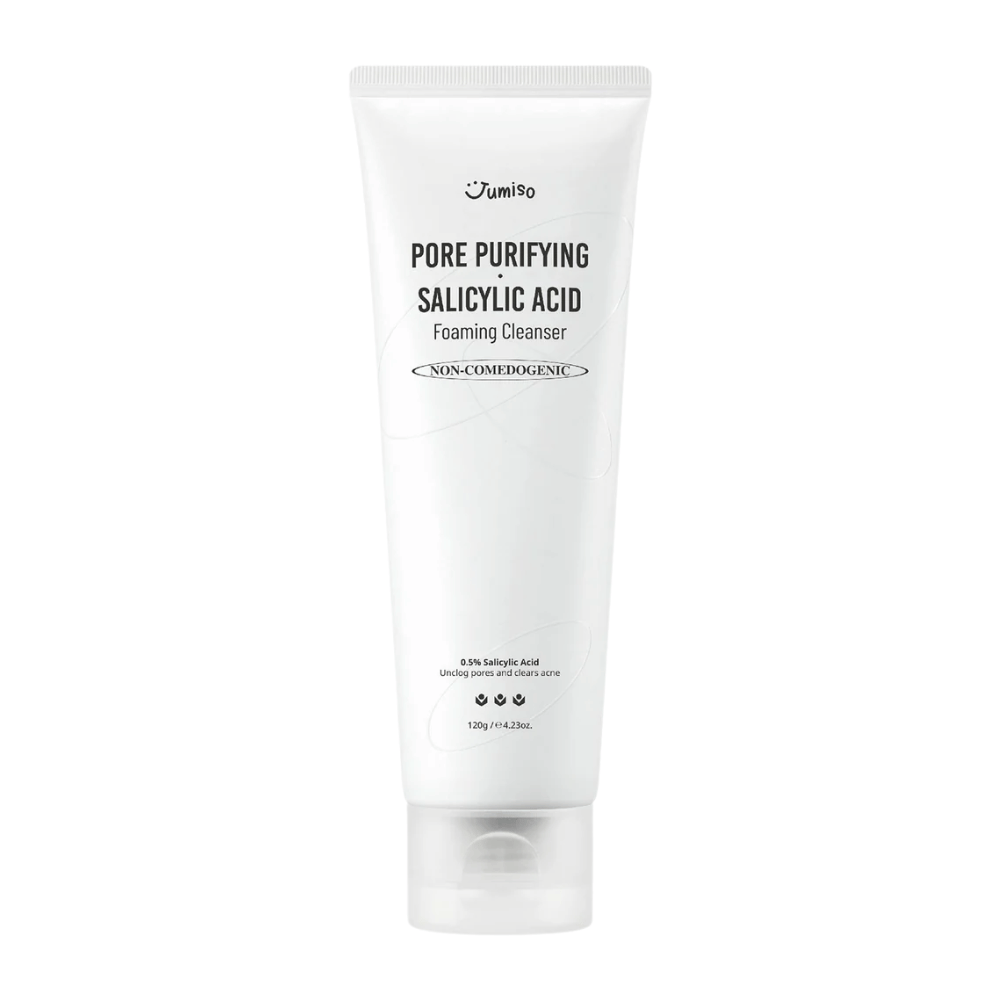 Jumiso Pore Purifying Salicylic Acid Foaming Cleanser 120g – nekomedogénne čistenie tváre s 0,5% kyselinou salicylovou pre aknóznu a mastnú pleť