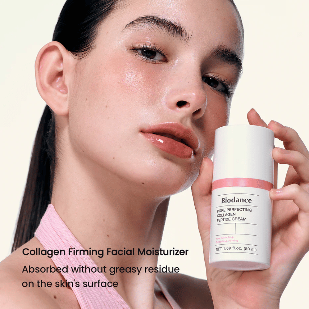 Biodance Pore Perfecting Collagen Peptide Cream 50 ml – kolagénový spevňujúci hydratačný krém, ktorý sa vstrebáva bez lepkavého povrchu