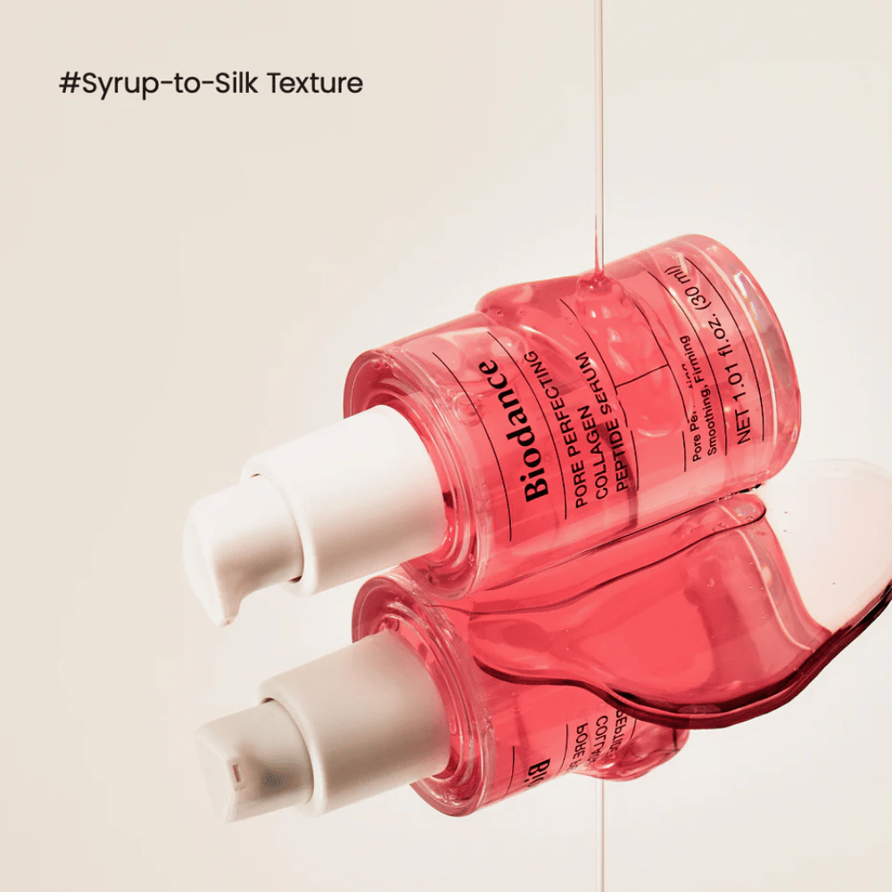 Biodance Pore Perfecting Collagen Peptide Serum s hodvábnou textúrou – hydratačné a spevňujúce sérum.