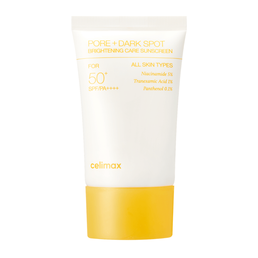 Celimax Pore+Dark Spot Brightening Care Sunscreen SPF50+ PA++++ – ľahký kórejský opaľovací krém s niacínamidom a tranexamovou kyselinou pre jasnejšiu a rovnomernejšiu pleť