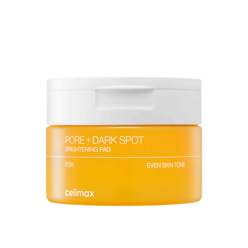 Celimax Pore + Dark Spot Brightening Pad – kórejské rozjasňujúce tampóny pre pokožku s nerovnomerným tónom, pórmi a pigmentáciou.