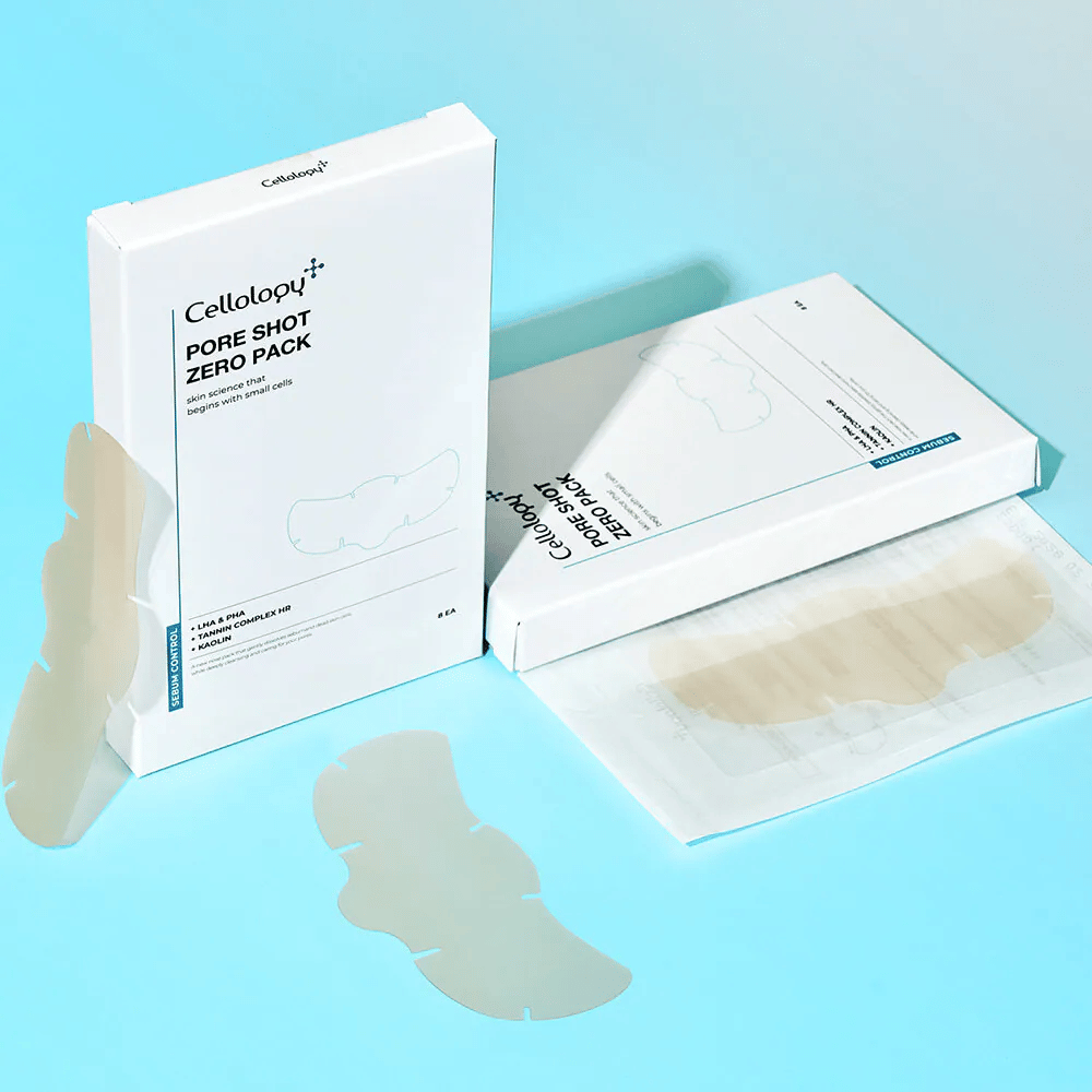 Cellology Pore Shot Zero Pack – náplasti na starostlivosť o póry s LHA, PHA, kaolínom a trieslovinovým komplexom