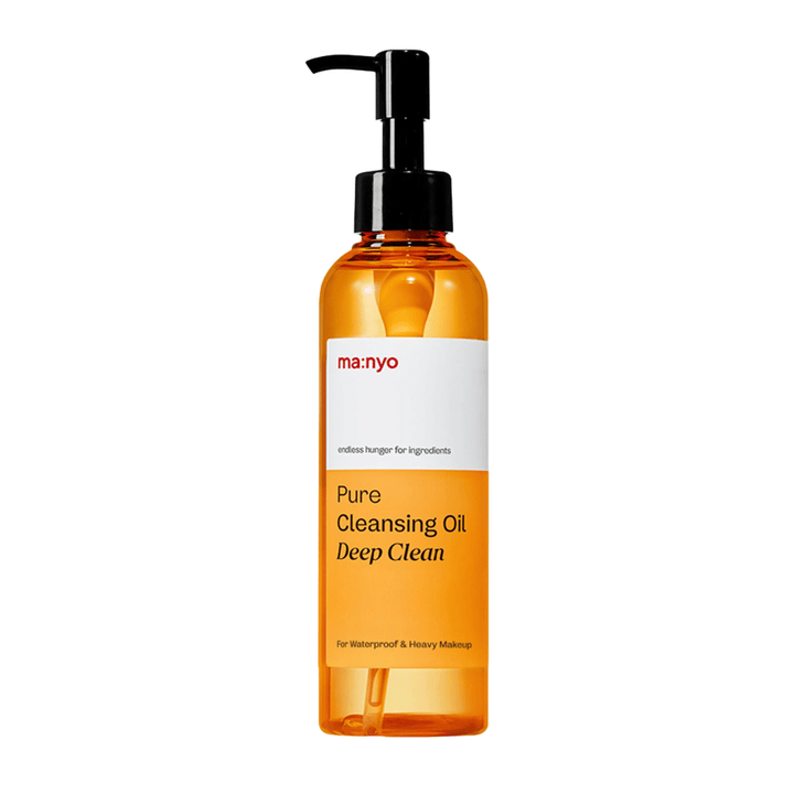 ma:nyo Pure Cleansing Oil Deep Clean produktbild – kórejský čistiaci olej vyvinutý na odstránenie opaľovacieho krému, makeupu a prebytočného mazu.