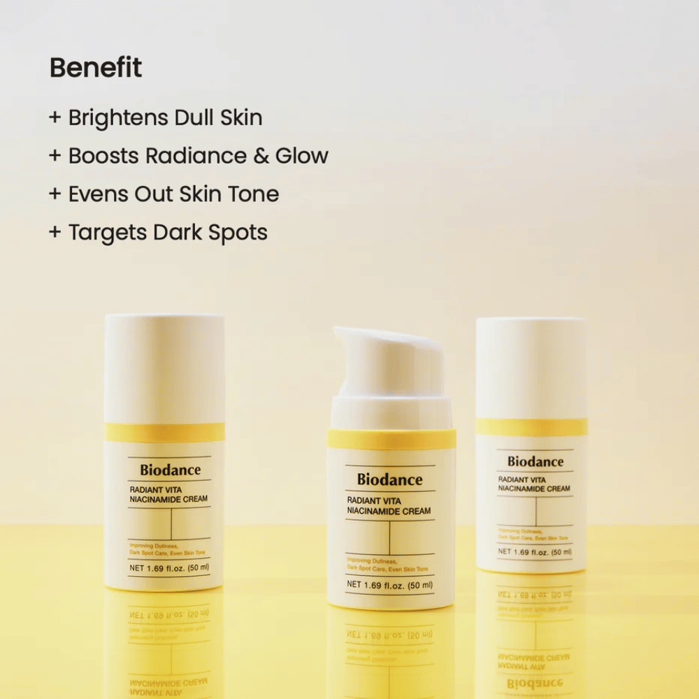 Biodance Radiant Vita Niacinamide Cream trio – pleťový krém pre žiaru a pigmentáciu
