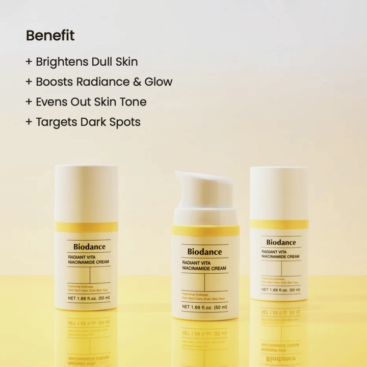 Biodance Radiant Vita Niacinamide Cream trio – pleťový krém pre žiaru a pigmentáciu