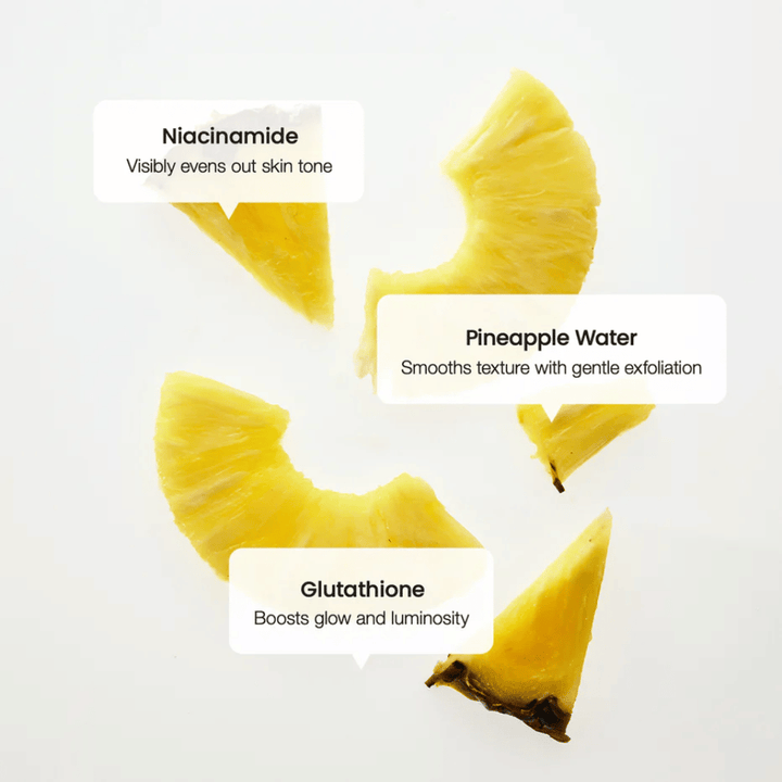 Biodance Radiant Vita Niacinamide Cream ingrediencie – niacinamid, ananásová voda a glutathion pre rovnomerný tón pleti a zvýšenú žiaru