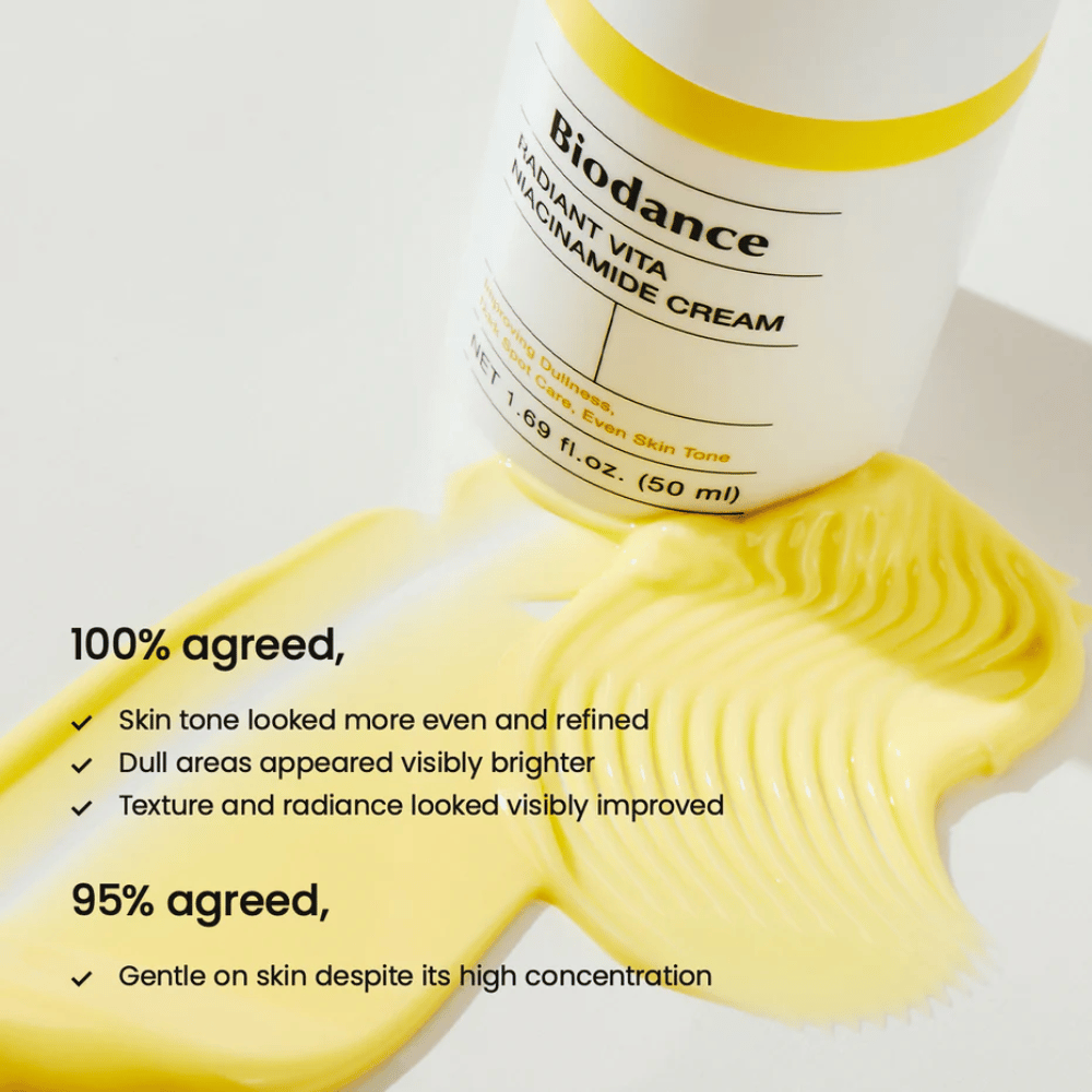 Biodance Radiant Vita Niacinamide Cream klinicky testovaný – svetlejšia pleť a rovnomernejší tón pleti