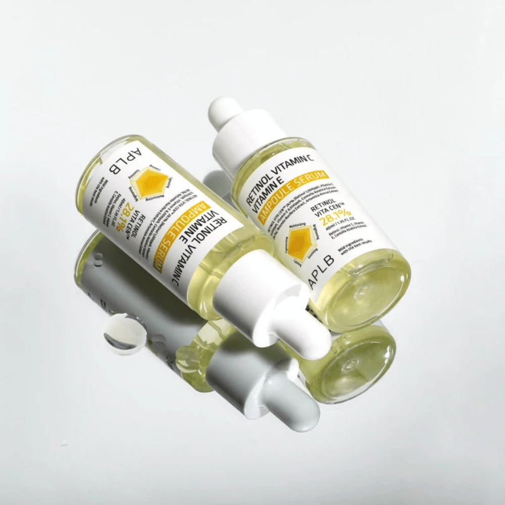 APLB Retinol Vitamin C Vitamin E Ampoule Serum fľaše so zrkadlovým efektom