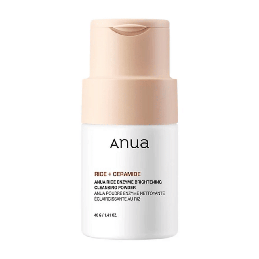 Anua Rice Enzyme Brightening Cleansing Powder je čistiaci produkt, ktorý kombinuje ryžu a ceramidy na jemnú exfoliáciu a rozjasnenie. Vytvára bohatú penu, ktorá účinne odstraňuje nečistoty a odumreté kožné bunky, čo vedie k čistej a žiarivej pleti. S pH vyváženou formulou je vhodný pre všetky typy pleti, vrátane citlivej pleti.