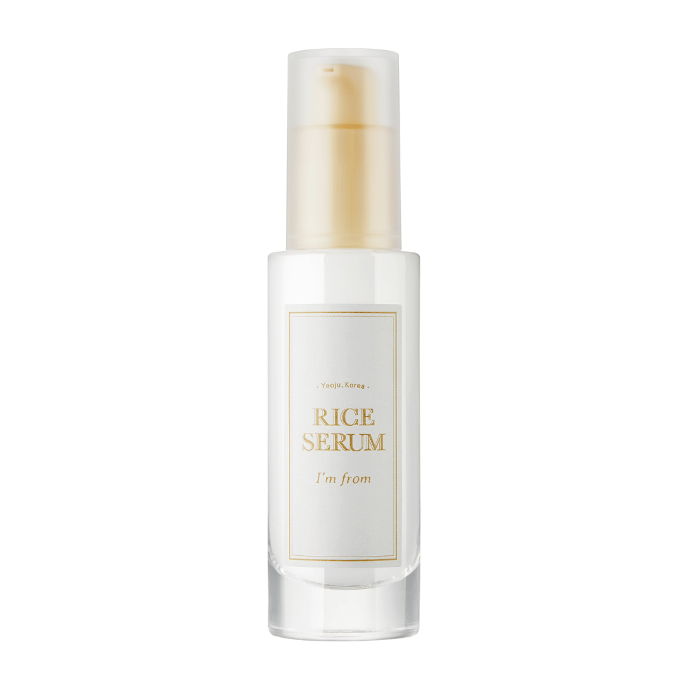 Fľaša s "I'm from" Rice Serum, sérum na starostlivosť o pleť s extraktom z ryže.
