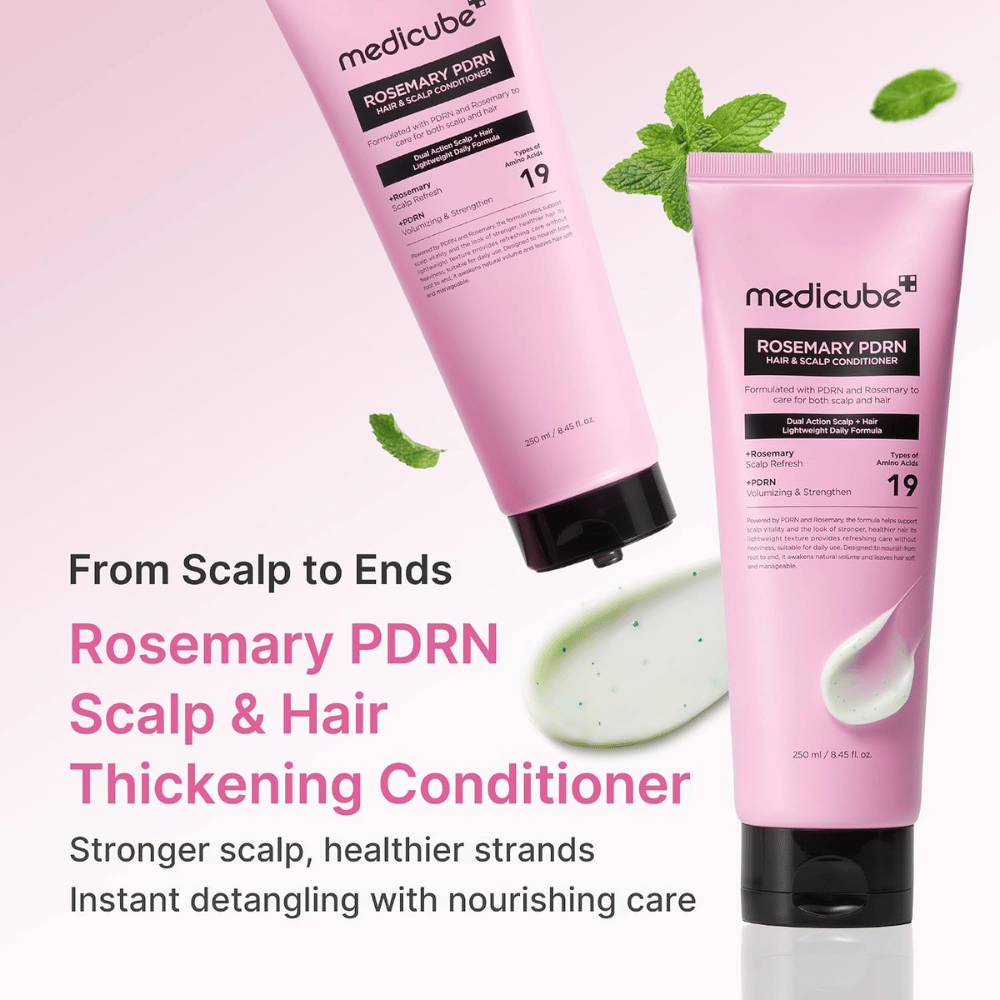 Medicube Rosemary PDRN Hair & Scalp Conditioner 250 ml s rozmarínom, PDRN a aminokyselinami pre silnejšie a zdravšie vlasy