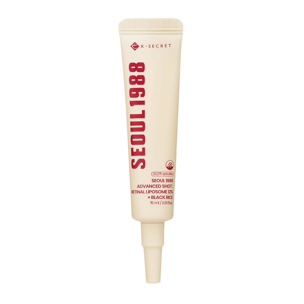 K-SECRET SEOUL 1988 Advanced Shot Retinal Liposome 12% + Black Rice 15 ml – kórejská retinalová starostlivosť v tube.