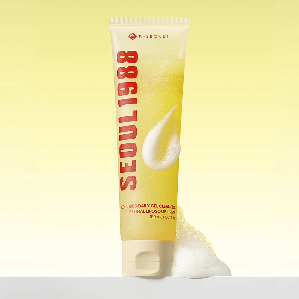 K-SECRET SEOUL 1988 Daily Gel Cleanser – penivý čistiaci prípravok na tvár s retinalom a hruškou