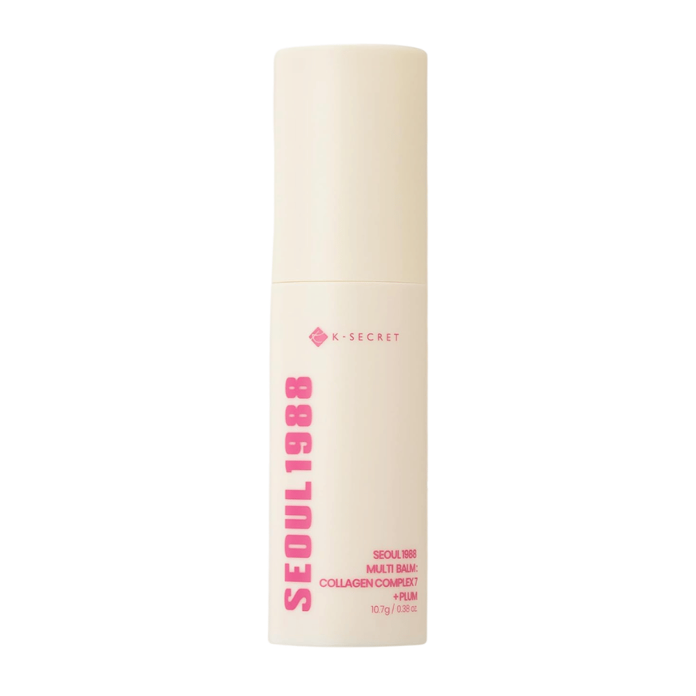 K-SECRET SEOUL 1988 Multi Balm Collagen Complex 7 + Plum 10,7 g – kórejská hydratačná balzamová tyčinka na tvár a suché oblasti pokožky.