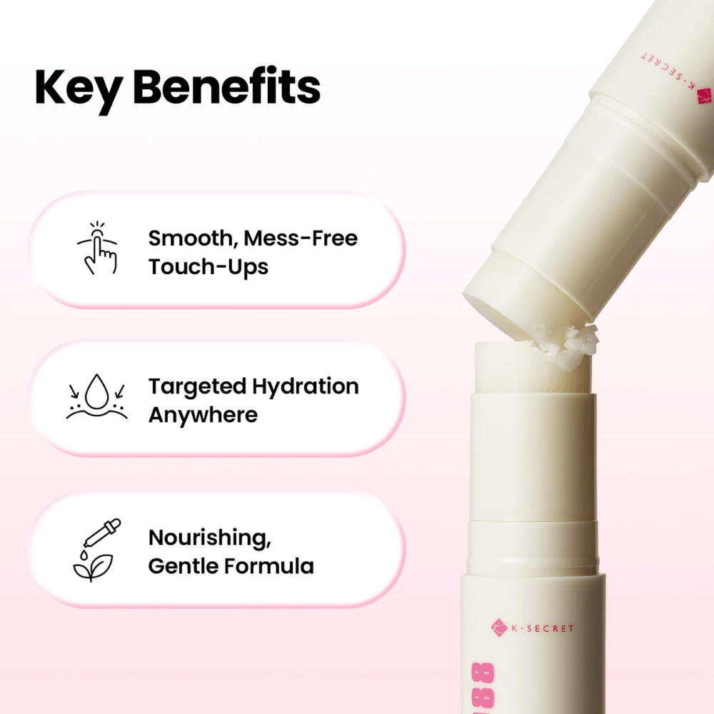 K-SECRET SEOUL 1988 Multi Balm Collagen Complex 7 + Plum – ošetrujúca balzamová tyčinka na cielenú hydratáciu suchej pokožky.
