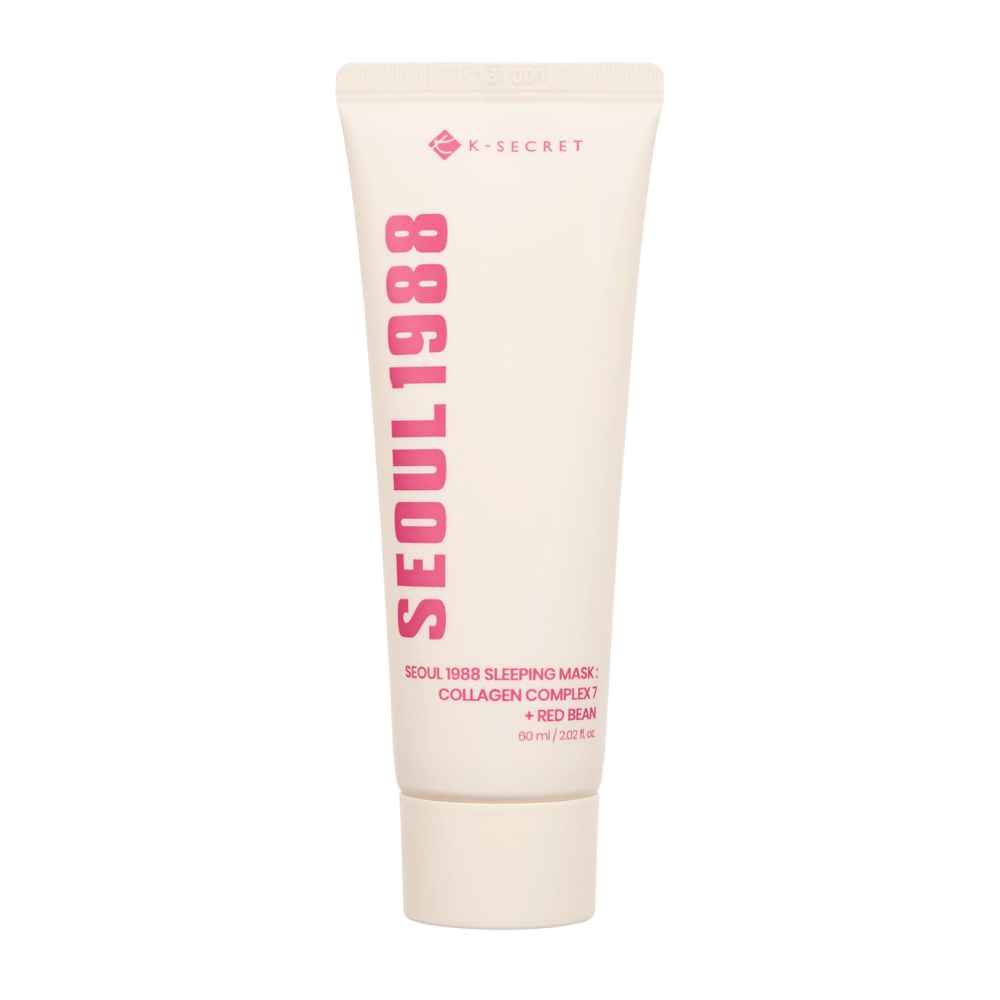 K-SECRET SEOUL 1988 Sleeping Mask Collagen Complex 7 + Red Bean 60 ml – hydratačná nočná maska s kolagénom a extraktom z červenej fazule.