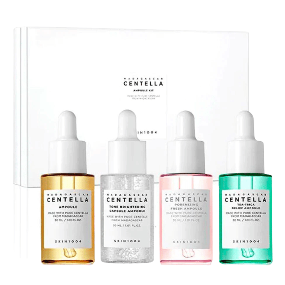 SKIN1004s Madagascar Centella Ampule Kit pre hydratáciu pokožky.