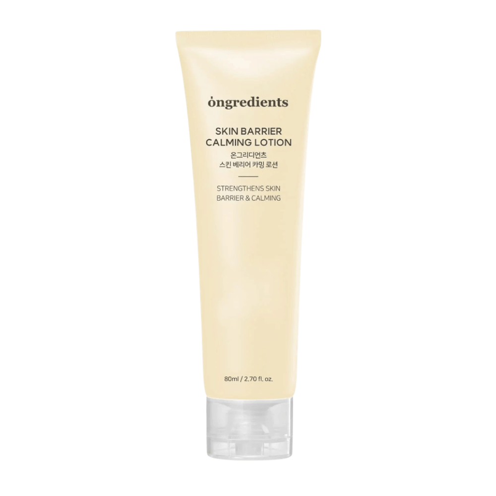 Ongredients Skin Barrier Calming Lotion 80 ml ľahký pleťový krém, ktorý zlepšuje ochranu pokožky, hydratuje a zanecháva pleť jemnú a vyváženú.