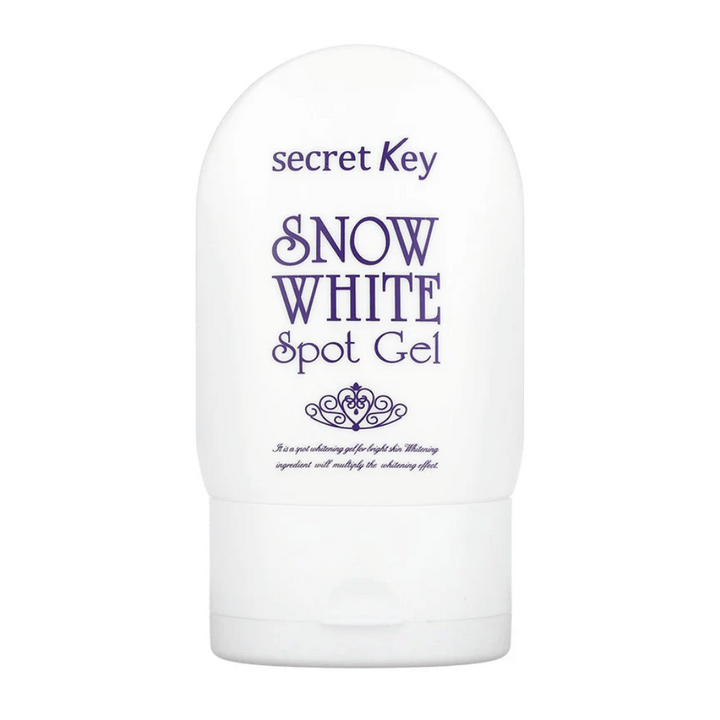 Obrázok produktu Secret Key Snow White Spot Gel v bielom obale s fialovým textom.