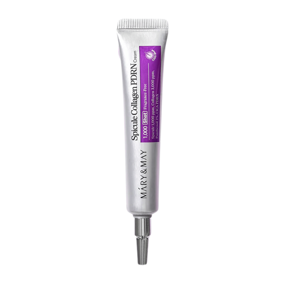 Mary & May Spicule Collagen PDRN Cream izolovaný produktový obrázok, kórejský pleťový krém pre elasticitu pokožky, obnovu a zlepšenú štruktúru pokožky.