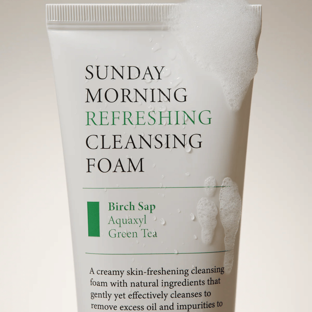 AXIS-Y Sunday Morning Refreshing Cleansing Foam s brezovou miazgou, Aquaxylom a zeleným čajom