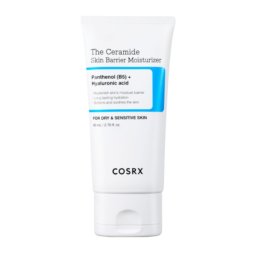 COSRX The Ceramide Skin Barrier Moisturizer produktový obrázok – kórejský pleťový krém pre suchú a citlivú pokožku s ceramidmi, B5 a kyselinou hyalurónovou.