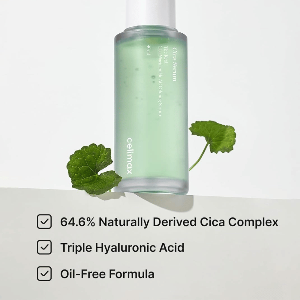 Celimax The Real Cica Niacinamide AC Calming Serum s Cica Complex a bezolejovým zložením