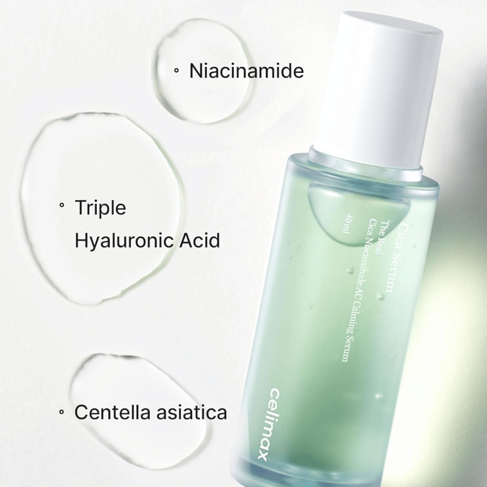 Celimax The Real Cica Niacinamide AC Calming Serum s centellou, niacínamidom a kyselinou hyalurónovou
