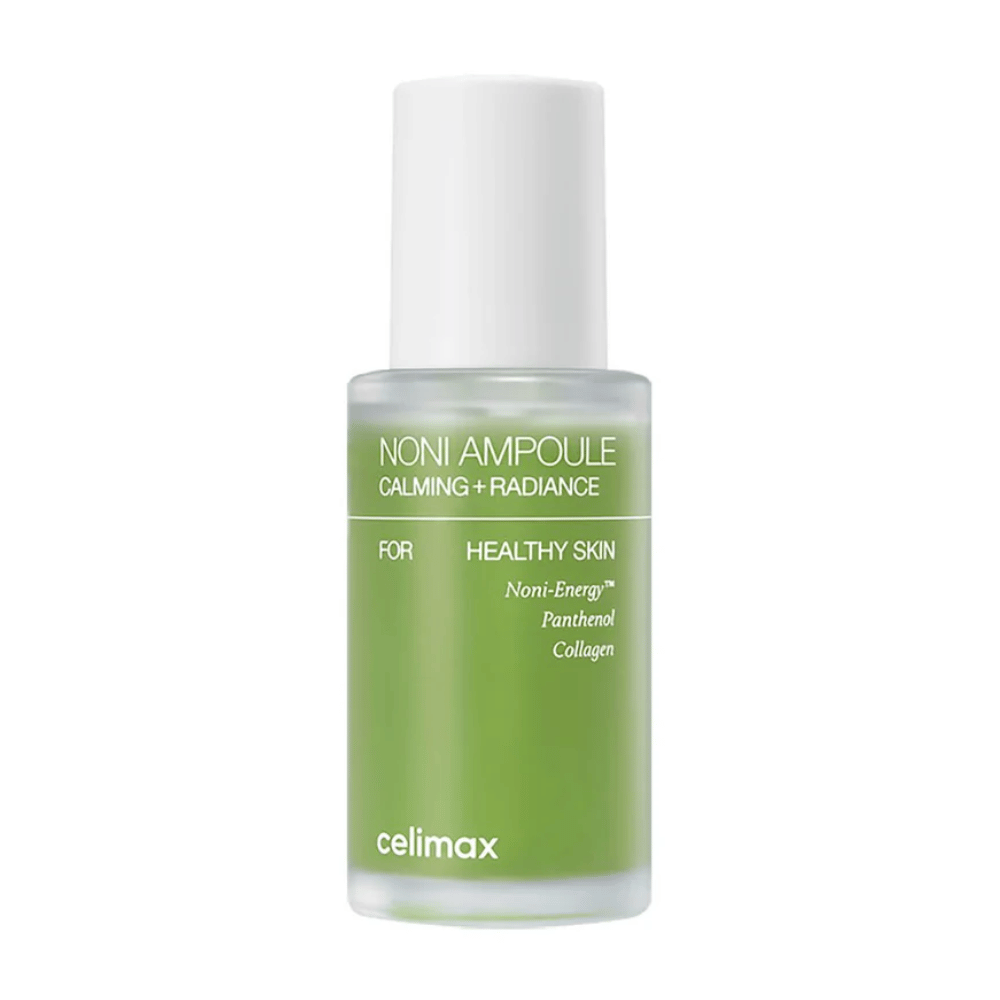 Celimax The Real Noni Ampoule je ampulka s upokojujúcim a žiarivým účinkom pre zdravú pokožku. Obsahuje Noni-Energy™, panthenol a kolagén na hydratáciu a zlepšenie elasticity pokožky. Perfektné na každodenné použitie pre sviežu a žiarivú pleť!