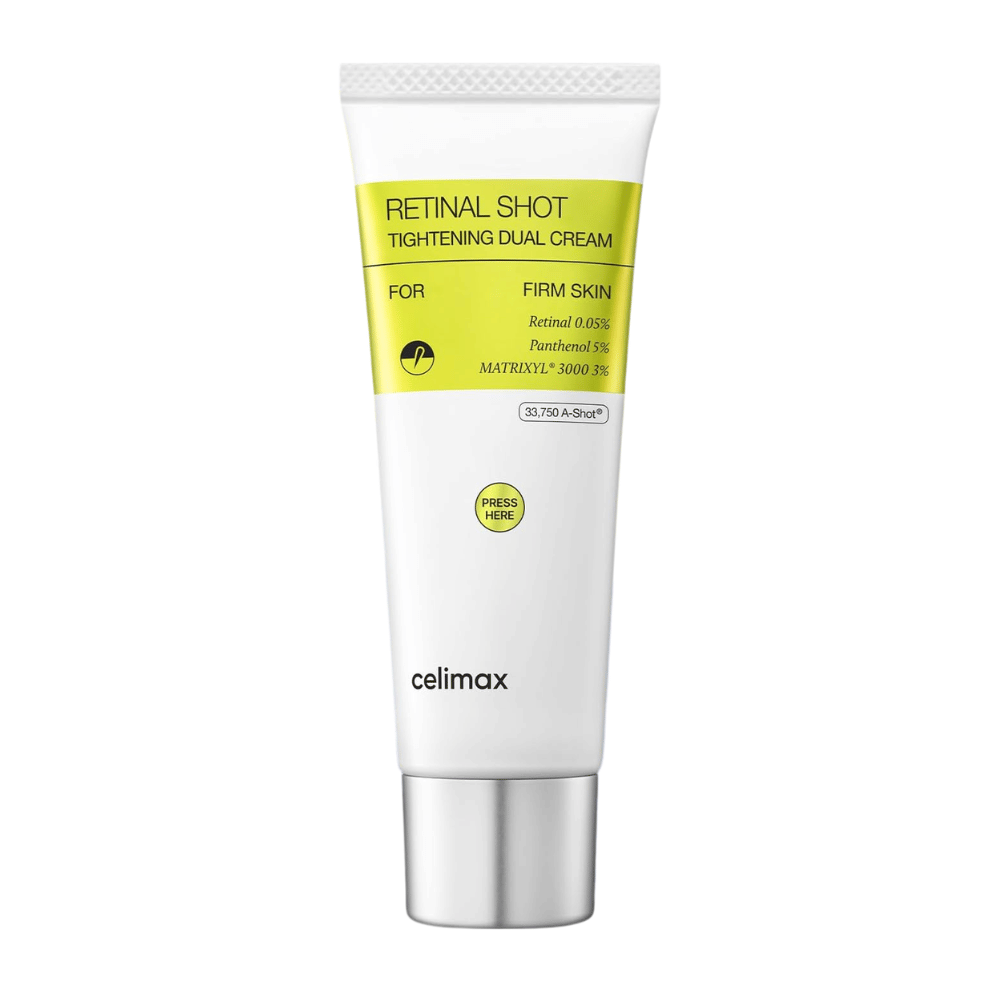 Celimax The Vita-A Retinal Shot Tightening Dual Cream – produktový obrázok dvojitého krému s retinalom 0,05 %