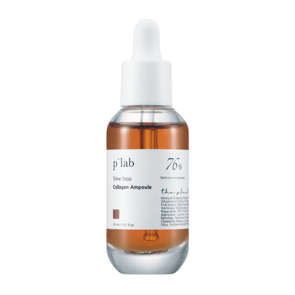 p’lab Time Stop Collagen Ampoule – Anti-aging ampulka pre pevnejšiu a hydratovanú pokožku.

🍄 76% extrakt z Hericium Erinaceum – Posilňuje elasticitu pokožky a podporuje produkciu kolagénu.
💧 Hlboká hydratácia – Poskytuje výživu a zlepšuje textúru pokožky.
✨ Anti-aging efekt – Znižuje jemné vrásky a dodáva mladistvý lesk.

Perfektné pre pevnejšiu a žiarivejšiu pokožku!