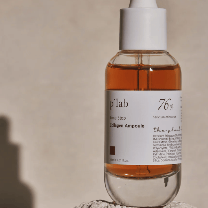 p’lab Time Stop Collagen Ampoule – Silná ampulka pre elasticitu a lesk pokožky.

🍄 76% extrakt z Hericium Erinaceum – Stimuluje produkciu kolagénu a posilňuje pokožku.
💧 Hlboká hydratácia – Zjemňuje a zlepšuje textúru pokožky.
✨ Anti-aging efekt – Znižuje jemné vrásky a poskytuje pevnejšiu pokožku.

Perfektné pre mladistvú a žiarivú pleť!