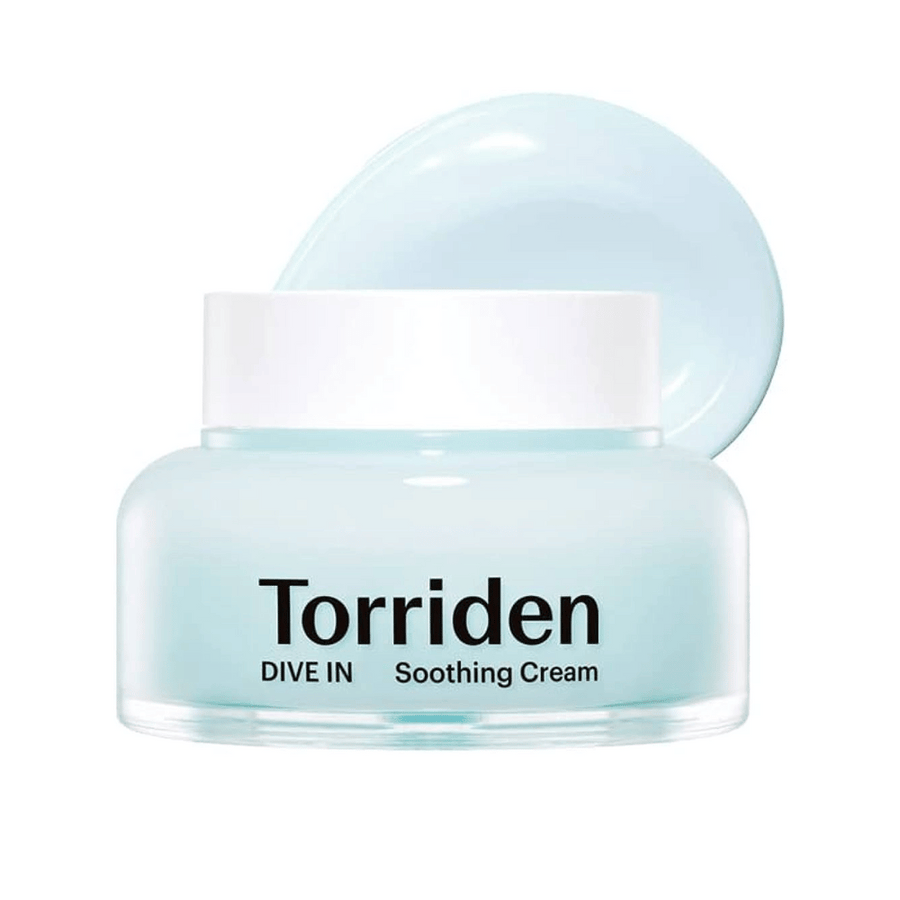 DIVE-IN Low Molecular Hyaluronic Acid Soothing Cream 100ml, od Torriden, poskytuje dlhotrvajúcu hydratáciu pokožky, zabraňuje vysušovaniu a udržuje jej prirodzenú rovnováhu vlhkosti.