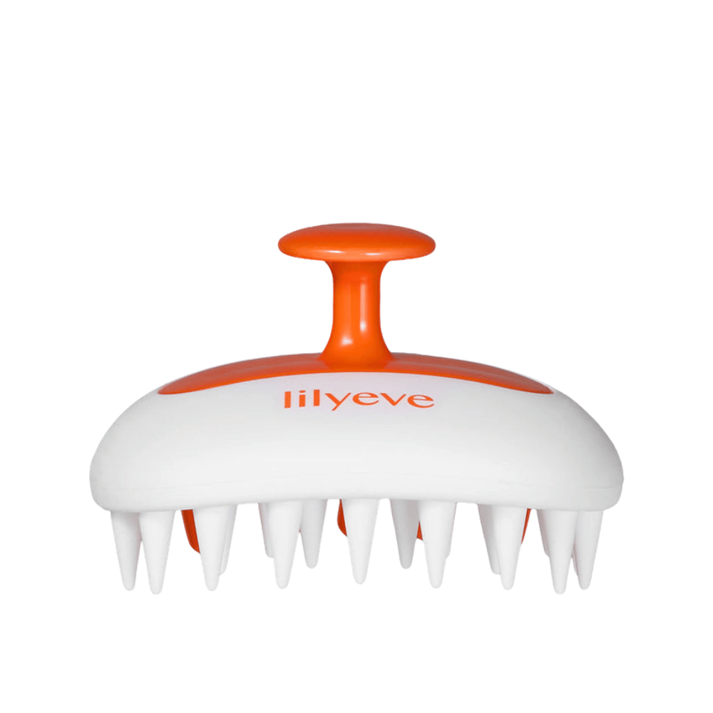 LILYEVE Two-Way Gua Sha Brush silikónová kefka na pokožku hlavy na čistenie, masáž a relaxáciu