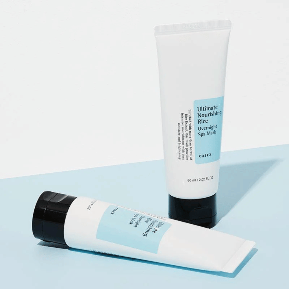 COSRX Ultimate Nourishing Rice Overnight Spa Mask 60 ml hydratačná spánková maska s ryžou, ktorá posilňuje kožnú bariéru
