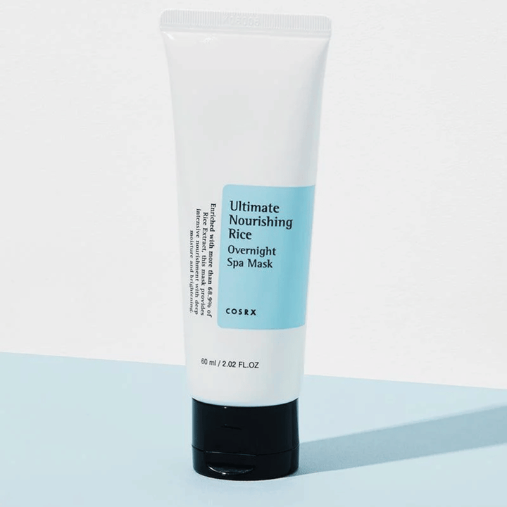 COSRX Ultimate Nourishing Rice Overnight Spa Mask 60 ml nočná maska s ryžovým extraktom pre intenzívnu hydratáciu a žiarivosť