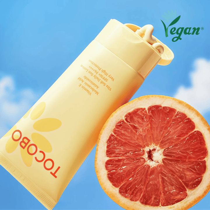 Tocobo opaľovací krém s grepom a vitamínom E, ktorý chráni pred UV žiarením a dodáva pokožke jas a hydratáciu