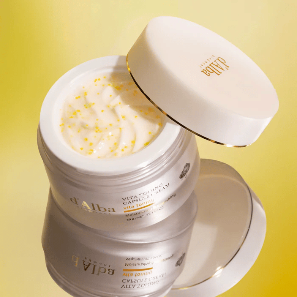 d'Alba Vita Toning Capsule Cream pleťový krém – hydratačný krém s kapsulovou technológiou, ktorý pomáha vyživovať a vyhladzovať štruktúru pokožky.
