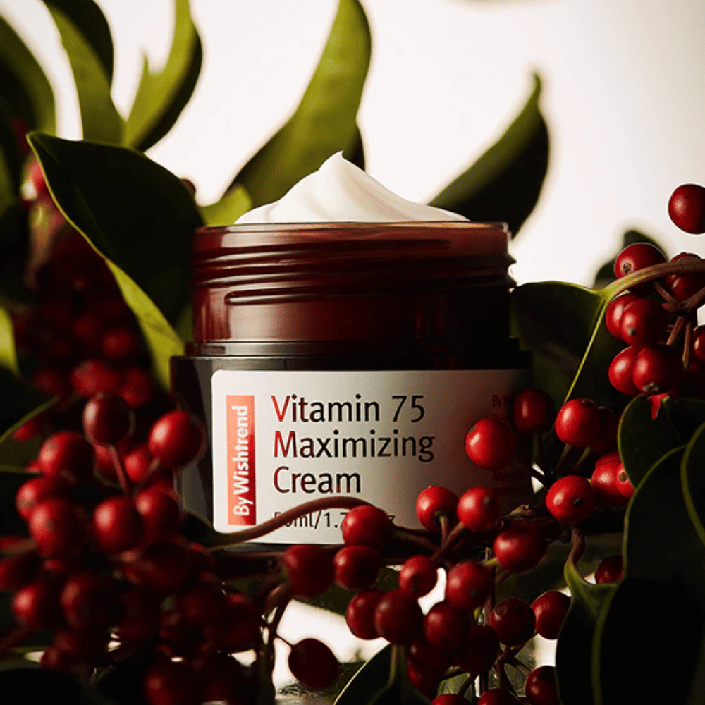By Wishtrend Vitamin 75 Maximizing Cream s extraktom z rakytníka bohatým na vitamíny, ktorý dodáva glow, hydratuje pokožku a zlepšuje jas pleti.