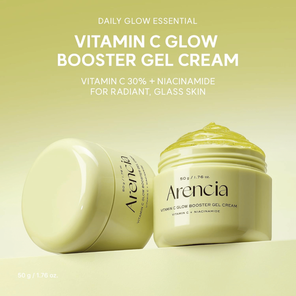 Arencia Vitamin C Glow Booster Gel Cream 50 g – gélový krém s vitamínom C a niacínamidom pre žiarivú pleť