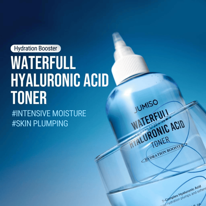 Jumiso Waterfull Hyaluronic Acid Toner – kórejský hydratačný toner pre intenzívnu hydratáciu a vypnutú pokožku s ľahkým, nelepivým pocitom