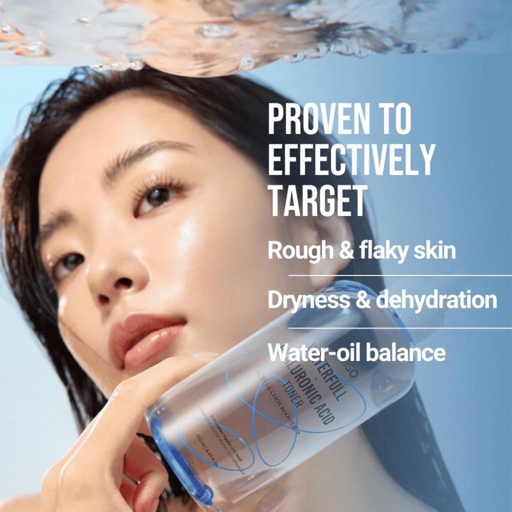 Jumiso Waterfull Hyaluronic Acid Toner 250 ml – intenzívne hydratačný toner, ktorý bojuje proti suchosti, šupinatej pokožke a nevyváženej úrovni vlhkosti a oleja