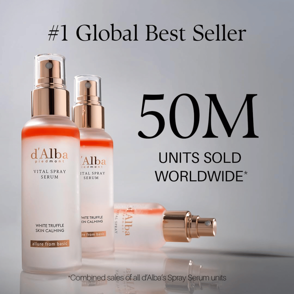 d'Alba White Truffle Vital Spray Serum – najpredávanejšie sprejové sérum od kórejskej d'Alba
