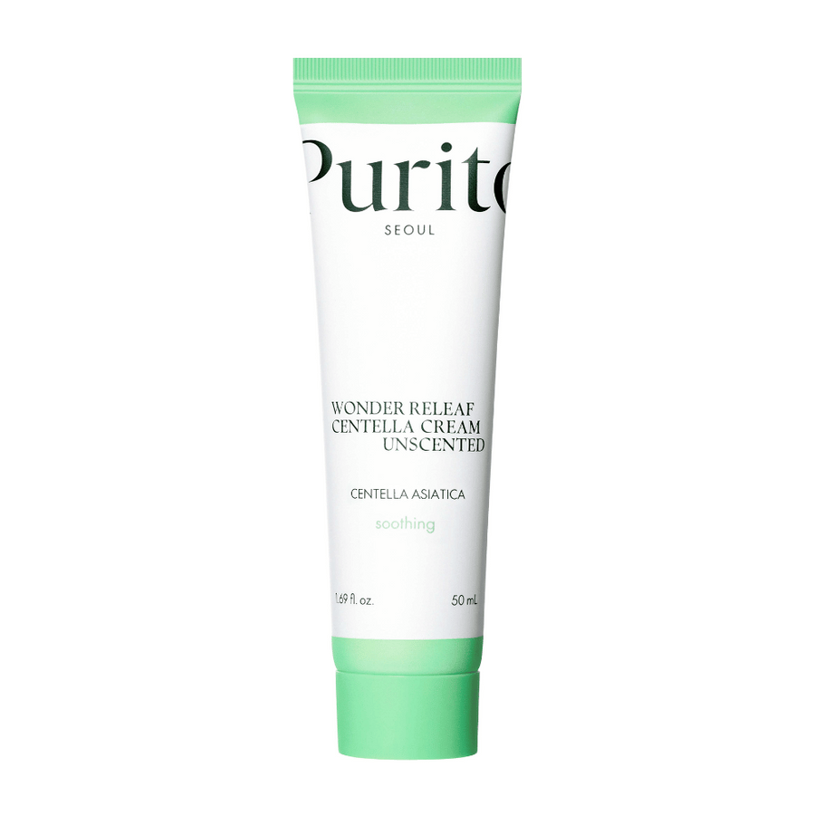 Purito Wonder Releaf Centella Cream Unscented je hydratačný a upokojujúci pleťový krém s extraktom z Centella Asiatica. Neparfumovaná formula posilňuje kožnú bariéru a zmierňuje podráždenie, čo ju robí ideálnou pre citlivú pokožku.