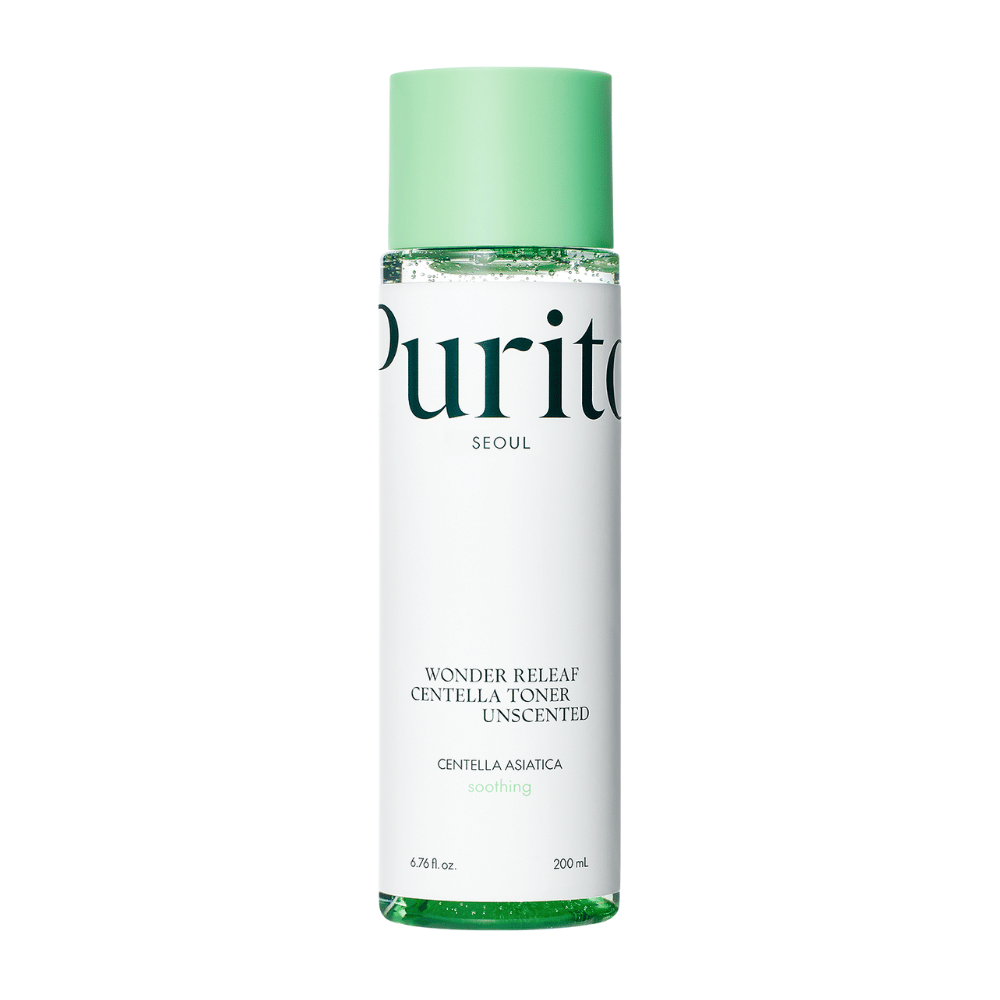 Purito Wonder Releaf Centella Toner Unscented je jemný toner, ktorý obsahuje extrakt z Centella Asiatica. Hydratuje a upokojuje citlivú pokožku bez dráždivých vôní. Perfektné pre každodenné použitie, pomáha vyvážiť vlhkosť pokožky a znižuje začervenanie.
