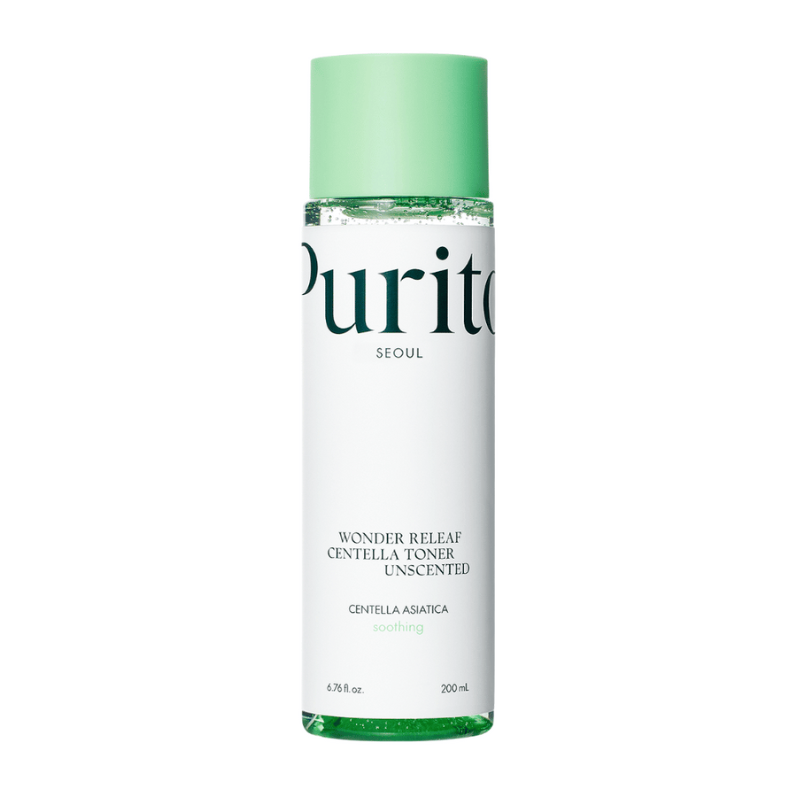 Purito Wonder Releaf Centella Toner Unscented je jemný toner, ktorý obsahuje extrakt z Centella Asiatica. Hydratuje a upokojuje citlivú pokožku bez dráždivých vôní. Perfektné pre každodenné použitie, pomáha vyvážiť vlhkosť pokožky a znižuje začervenanie.