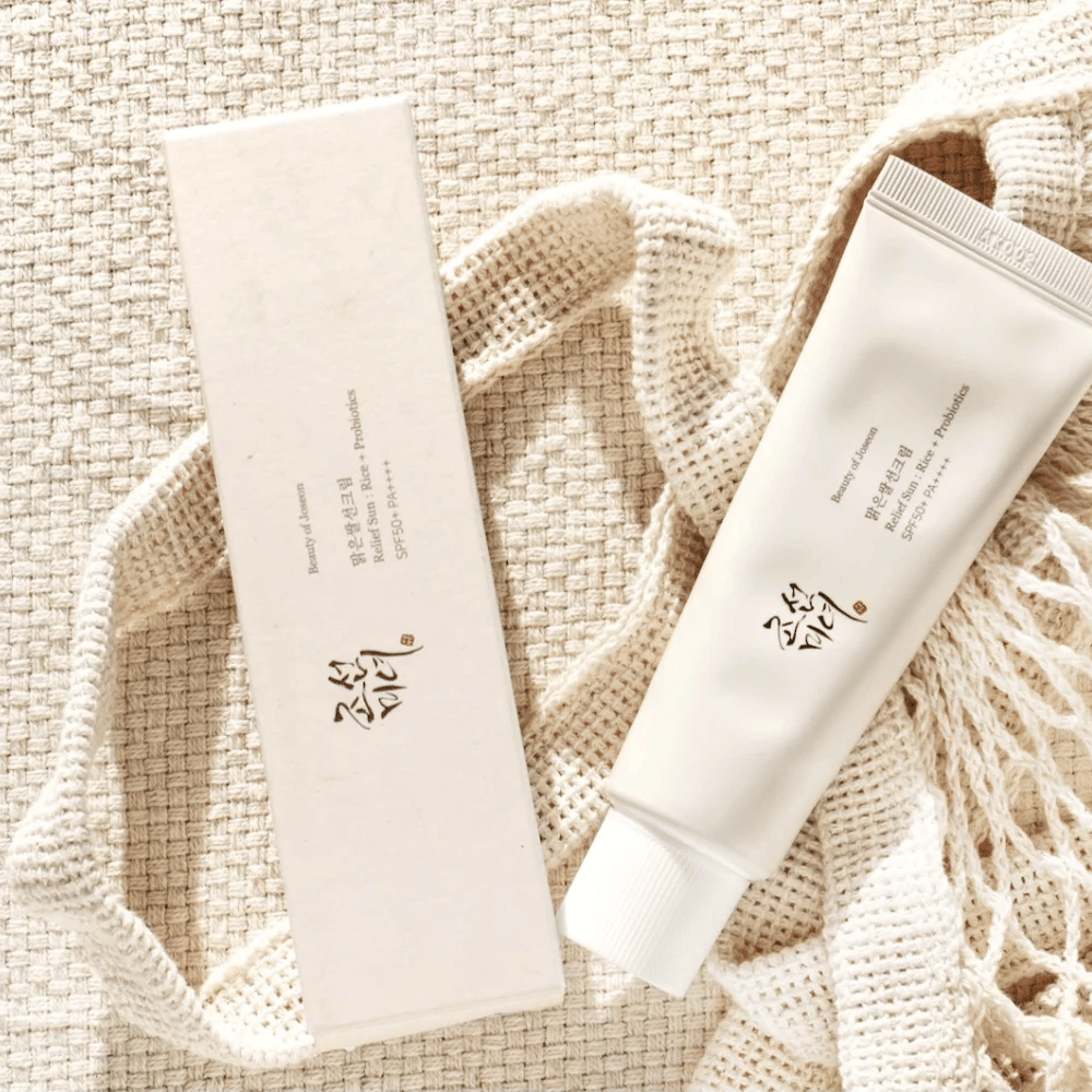 Beauty of Joseon Relief Sun SPF50+ PA++++ 50ml – ľahký opaľovací krém s extraktom z ryže a probiotikami pre dennú ochranu pred slnkom a hydratáciu.