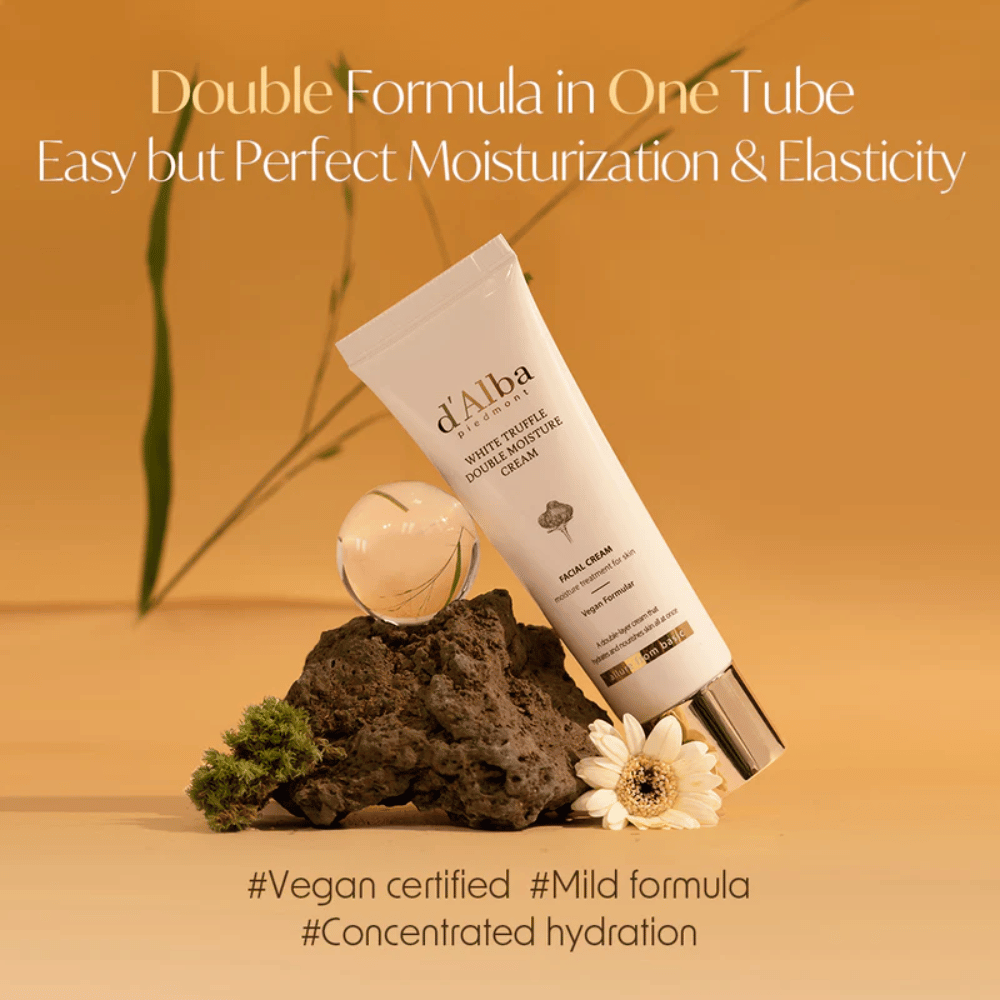 d'Alba White Truffle Double Moisture Cream je vegánsky certifikovaný hydratačný krém s dvojitou formulou, navrhnutý na optimálnu hydratáciu a elasticitu. Jemná formula je ideálna na zachovanie prirodzenej rovnováhy pokožky a poskytuje intenzívnu, koncentrovanú vlhkosť.