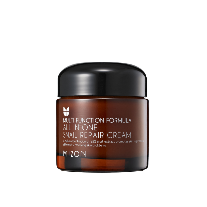 All In One Snail Repair Cream 75ml od MIZON, obľúbenec K-beauty.