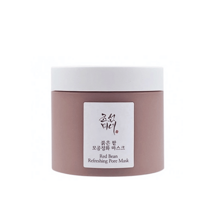 Pohár s Beauty of Joseon Red Bean Refreshing Pore Mask 140ml na bielom pozadí.